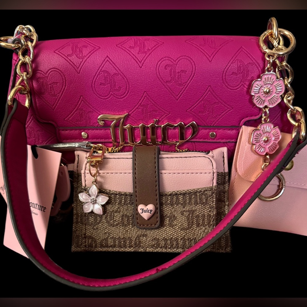 Juicy Couture Shoulder Bag & Wallet Set NWT